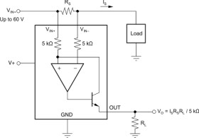 AEC-Q100, 2.7 to 36V, 800kHz Variable gain current sense amplifier
