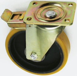 Koło samonastawne średnica kabla 200mm Płyta Tente 800kg wysokość całkowita 240mm