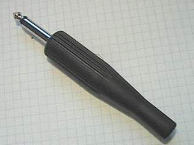 Wtyk JACK 6.3mm mono czarny