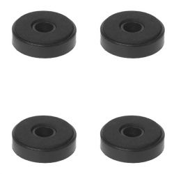 Stopki nóżki ozdobne do sprzętu RTV 40mm czarne BLACK x4szt.