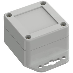 TruComponents 308044 Flanged box ABS Light grey