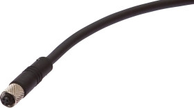 Kabel połączeniowy, 2m, M5 żeński (gniazdo) 4pin prosty, Końcówka wolna, 4x0,14mm², VK200365