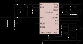 Wireless Power Receiver and 400mA Buck Battery Charger