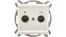 Sonata Gniazdo Antenowe Rtv Przelotowe 14Db Ecru Gpa-14Rp/M/27