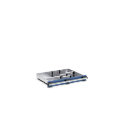 Zestaw przegródek Ściana działowa Srebrny Blacha stalowa for use with Szuflady, Dimensions650 X 525 X 75mm Bott