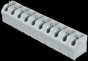 250-610 Terminal strip with operating push buttons, RM 7.5 mm, 17.5A, 10