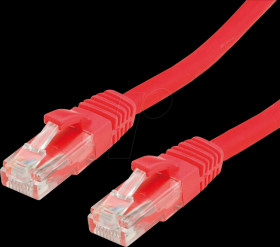 21991425 Patch cable Cat. 6a, UTP, red, 5 m