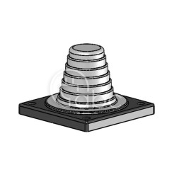 Przepust kablowy stożkowy niedzielony KEL-JUMBO flex, na 1 przewód, 42614