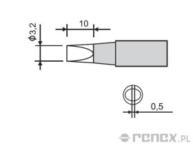 Grot do stacji GOOT RX-802AS i RX-852AS - 3,2D