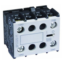 Blok styków pomocniczych WEG 2 1NC + 1NO BFC025 Śruba montaż czołowy