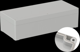 Industrial housing, 360 x 160 x 100 mm, IP66, light gray