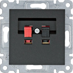 Lumina Gniazdo głośnikowe czarne WL3313