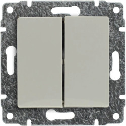 VENA Łącznik podwójny dwuobwodowy z klawiszem bez ramki 16AX 250V 510322