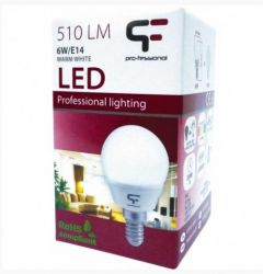 LAMPA LED 6W E14 3000K CIEPLA BIALA KULK