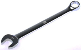 Klucz płasko-oczkowy, roz. 18 mm, dł. 239 mm, materiał: Stal chromowo-wanadowa, RS PRO