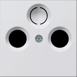 086903 Cover for coaxial aerial outlet, pure white, glossy