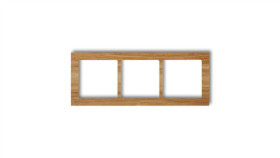 Deco Ramka Potrójna - Drewno (Dąb) Dąb Drd-3F