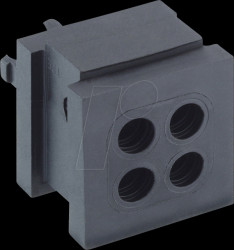 7902 D06 04 SmartThru™ multi-cable grommet, IP66, compact design, 2x m