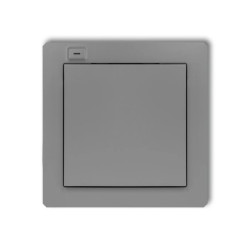 DECO Nadajnik 1-klawiszowy 2-kanałowy z czujnikiem temperatury do systemu Exta Life szary mat 27DEL-1