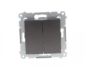 Simon 54 Łącznik świecznikowy, szybkozłącza, antracyt DW5B.01/48