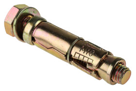 Kołek luźny zakotwiczony w osłonie dł 60mm M10 Stal wysokowęglowa Ø 16mm RS PRO Kotwa do betonu