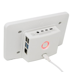 Power Button Case for Raspberry Pi 4 and Official 7" Touchscreen Display [Discontinued]