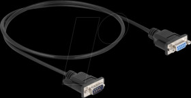 86886 Null modem cable, 9-pin, male/female, mini connector, 0.5 m