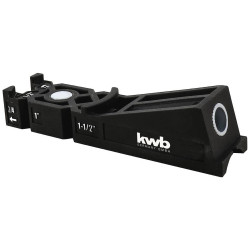 kwb 758600 bore template 5 pcs Drilling guide with adjustable depth stop