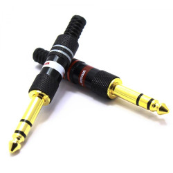 WTYK JACK 6,3 STEREO JW780 6mm ZŁOTY VITALCO