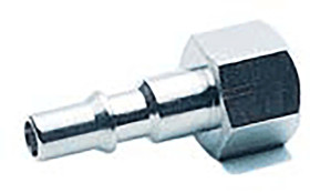 Króciec złączki RS PRO G 1/4 żeńskie rodzaj Męski Gwintowany Mosiądz niklowany 1/4in