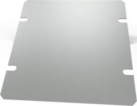 Base plate, steel, (L x W x H) 102 x 102 x 1 mm, gray, for series 1441, 1431-6