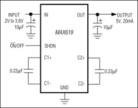Regulated 5V Charge Pump DC-DC Converter