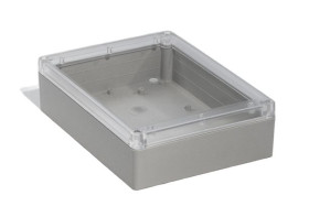 Obudowa ogólnego użytku ABS szerokość zew. 165 mm długość zew. 220 mm wys. zew. 60 mm Hammond IP65 Jasnoszary