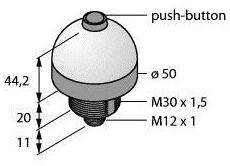 Lampa okrągła Turck K50LGRXPPB2Q