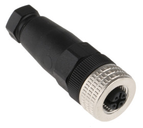 Złącze wielostykowe przemysłowe 4-pinowe M12 Montaż na kablu Gniazdo Telemecanique Sensors