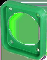 Seal, green for D-size panel connector, SCDP-FX-5