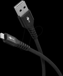 74485 Sync &amp; charge cable, USB-A -&gt; Lightning, 60 W, 0.5 m, textile, b