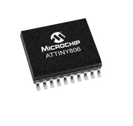Mikrokontroler Microchip ATtiny806 SOIC 14-pinowy Montaż powierzchniowy AVR 8 kB 8bit CAN: 20MHz RAM:512 B Ethernet: