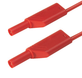 934195101, PA, 16A, 1000V ac/dc, kolor: Czerwony, dł. 1m, -15 → +75°C, Hirschmann Test & Measurement