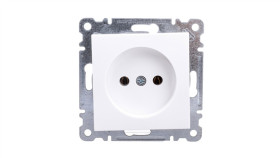 Lumina Gniazdo Pojedyncze B/U 16A Białe Wl1010