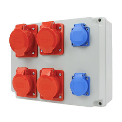 Rozdzielnica siłowa n/t NBOX-31.1 3x16A/5P 1x32A/5P 2x250V IP44 3614244 Next