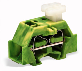 4-wire terminal, spring-clamp connection, 0.08-2.5 mm², 1 pole, 24 A, 6 kV, yellow/green, 261-337/332-000