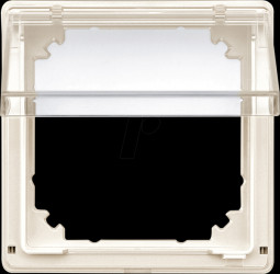 516944 Intermediate ring with transparent hinged cover, white