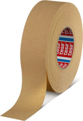 Crepe tape, 9 x 0.375 mm, paper, brown, 50 m, 04319-00003-00
