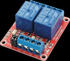 Developer boards - Relay module, 2 channel, 5 V, high/low