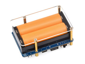 Waveshare UPS HAT (D) for Raspberry Pi, Supports 21700 Li battery (NOT included), 5V Uninterruptible Power Supply, Pogo Pins Con