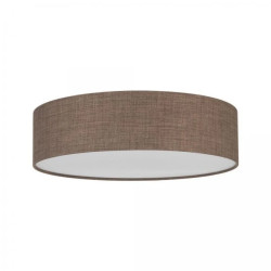 Plafon sufitowy EARTH z brązowym abażurem z tkaniny na E27 10165 TK Lighting