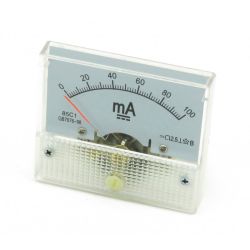 Analogowy amperomierz panelowy 0 - 100mA (APM_85C1)