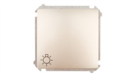 Simon Basic Przycisk /Światło/, Szybkozłącza, Satynowy Bms1.01/29