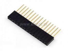 Złącze goldpin żeńskie do druku długie 16-pinów